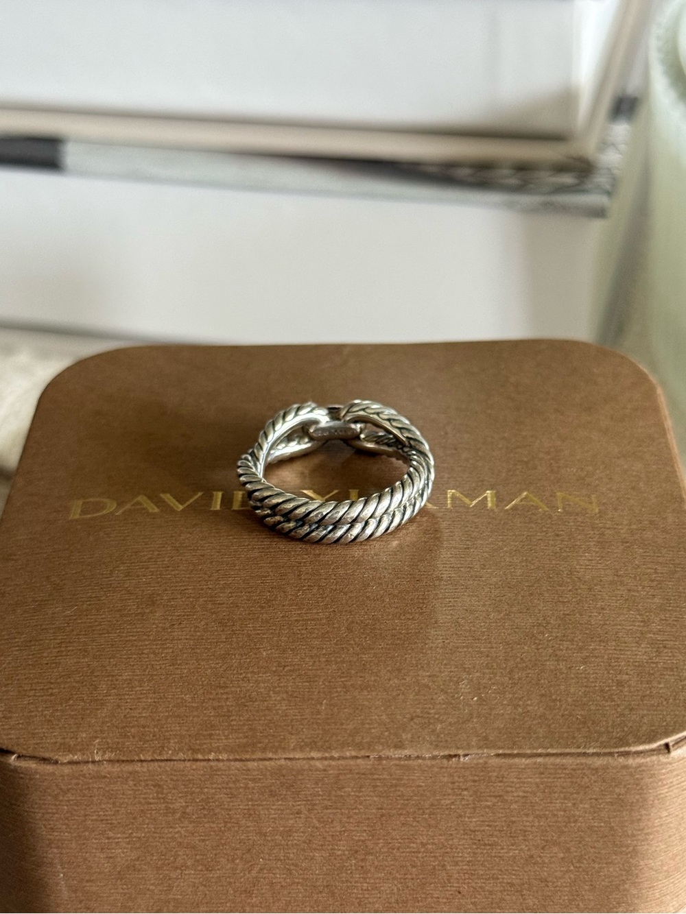David Yurman Loop Cable Ring - Picture 2 of 9